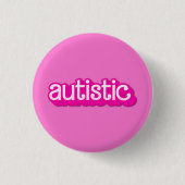 Deze Barbie is autistisch Ronde Button 3,2 Cm (Voorkant)