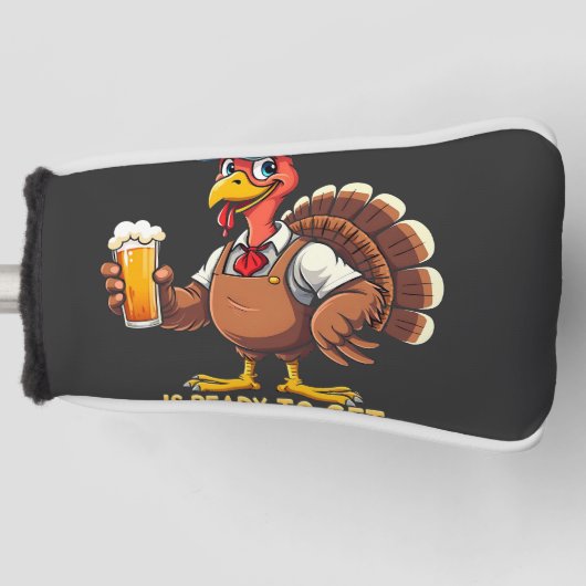 Deze barkeeper is klaar om knock-out te gaan golfheadcover (Voorkant)