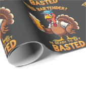 Deze barman is klaar om te worden gestraald cadeaupapier (Rol Hoek)