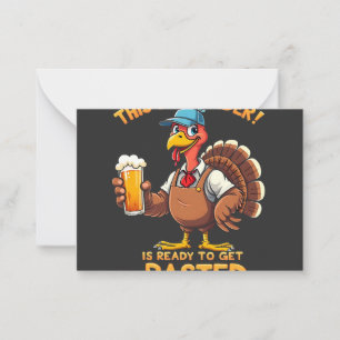 Deze barman is klaar om te worden gestraald notitiekaartje