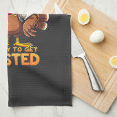 Deze barman is klaar om te worden gestraald theedoek (Quarter Fold)