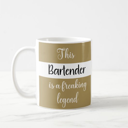 Deze Bartender Is Een Verdomde Legende — Grappig C Koffiemok (Links)