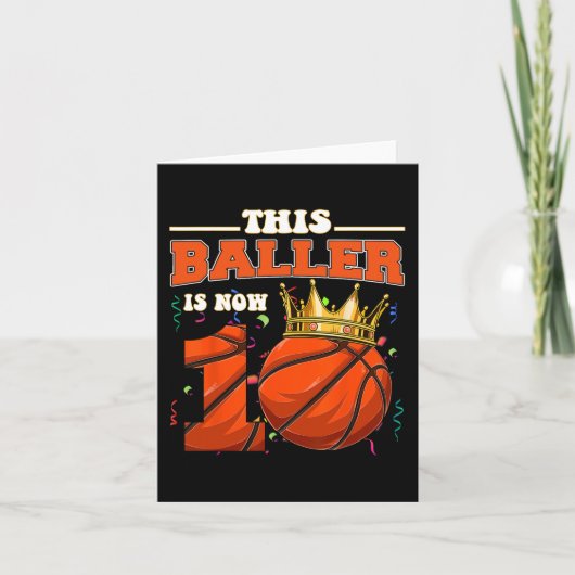 Deze Basketbalspeler Is Nu 10 Jaar Oud Fijne Verja Kaart (Voorkant)