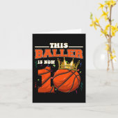 Deze Basketbalspeler Is Nu 10 Jaar Oud Gelukkig M Kaart (Gele Bloem)