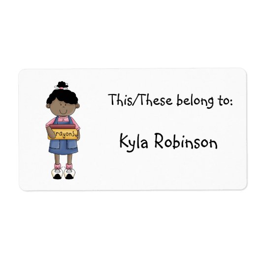 Deze behoren tot:-Personalize Item+Name Etiket (Voorkant)