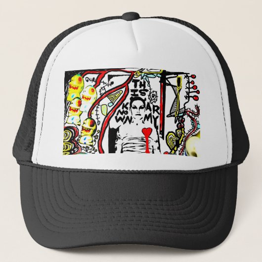 Deze bekende vrachtwagenhoed trucker pet (Voorkant)