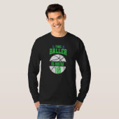 Deze bezoeker is nu 10 Happy Birthday Basketball B T-shirt (Voorkant volledig)
