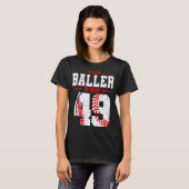 Deze bezoeker is nu 50-jarige Baseball Theme Bday T-shirt (Voorkant volledig)