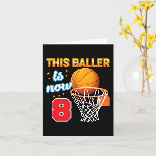 Deze bezoeker is nu 8 jaar oud, 8 jaar oud, Baskis Kaart (Gele Bloem)