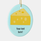 Deze Big Cheese-afbeelding aanpassen Keramisch Ornament (Rechts)