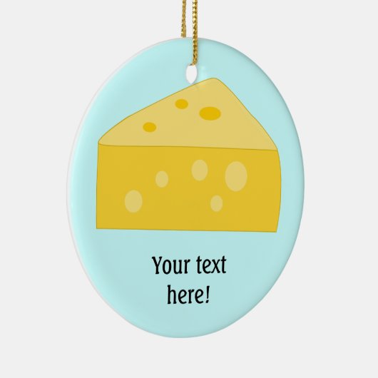 Deze Big Cheese-afbeelding aanpassen Keramisch Ornament (Rechts)