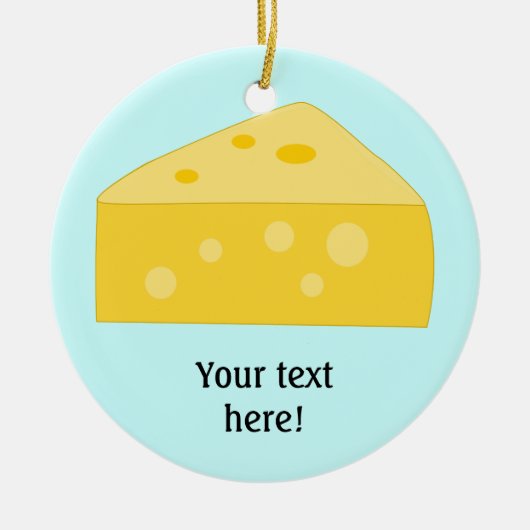 Deze Big Cheese-afbeelding aanpassen Keramisch Ornament (Voorkant)