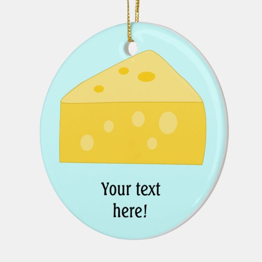 Deze Big Cheese-afbeelding aanpassen Keramisch Ornament (Links)