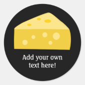 Deze Big Cheese-afbeelding aanpassen Ronde Sticker (Voorkant)