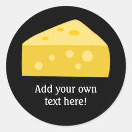 Deze Big Cheese-afbeelding aanpassen Ronde Sticker