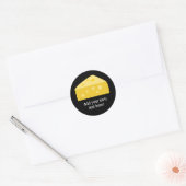 Deze Big Cheese-afbeelding aanpassen Ronde Sticker (Envelop)