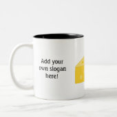 Deze Big Cheese-afbeelding aanpassen Tweekleurige Koffiemok (Links)