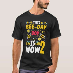 Deze bijendag jongen is nu 2 2e verjaardag 2 jaar t-shirt