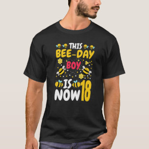 Deze bijenjongen is nu 18 18e verjaardag 18 t-shirt