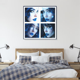 Deze Blauwe Ogen  Canvas Afdruk