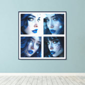 Deze Blauwe Ogen  Canvas Afdruk (Insitu (Houten vloer))