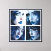 Deze Blauwe Ogen  Canvas Afdruk (Voorkant)
