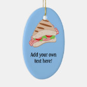 Deze BLT Sandwich Graphic aanpassen Keramisch Ornament (Rechts)