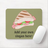 Deze BLT Sandwich Graphic aanpassen Muismat (Met muis)