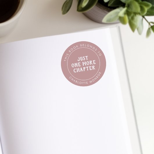 Deze Boek Is Van Dusty Pink Boekplaat Sticker
