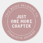 Deze Boek Is Van Dusty Pink Boekplaat Sticker (Voorkant)
