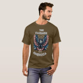 Deze boer houdt van de Amerikaanse patriottische a T-shirt (Voorkant volledig)