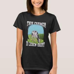 Deze boer is legen milk Pun voor een Koe Farmer T-shirt
