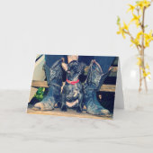 Deze Boots Kaart (Gele Bloem)