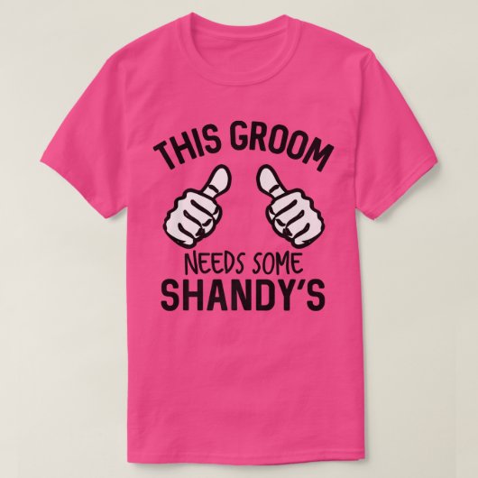Deze Bruidegom Heeft Een Shandys Bachelorfeest Nod T-shirt (Design voorkant)