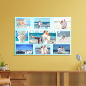 Deze bruiloft-foto-collage-wandkunst personalisere canvas afdruk (Insitu (Woonkamer))