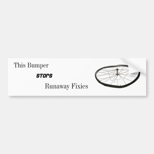 Deze bumper stopt met looptijden bumpersticker (Voorkant)