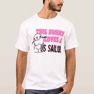 Deze bunny houdt van de Amerikaanse verkoper T-shirt