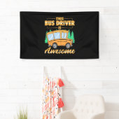 Deze buschauffeur is fantastisch spandoek (Insitu)