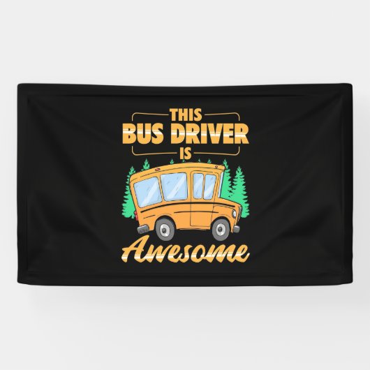 Deze buschauffeur is fantastisch spandoek (Horizontaal)