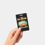 Deze buschauffeur is geweldig badge (Handheld)