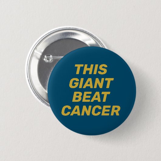 Deze Button van de Giant Beat Cancer (Voorkant /achterkant)