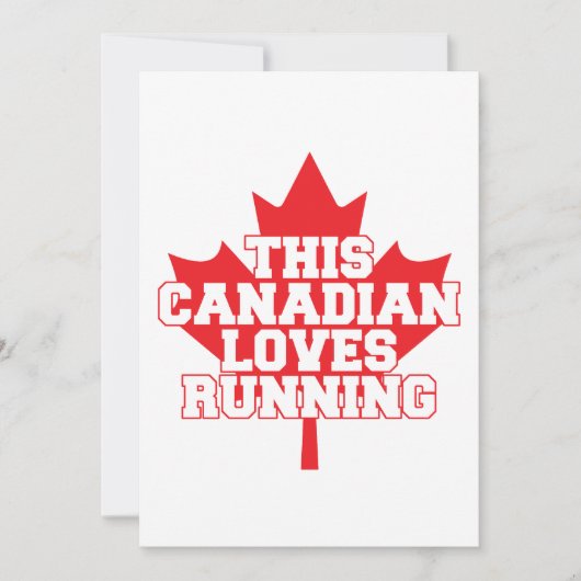 Deze Canadese loven lopen Kaart (Voorkant)
