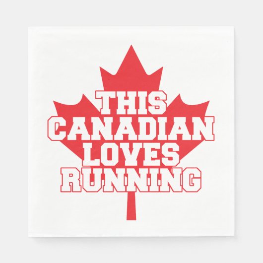 Deze Canadese loven lopen Servet (Voorkant)