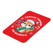 Deze charmante afbeelding toont een eekhoorn drage magneet (Linkerzijde)