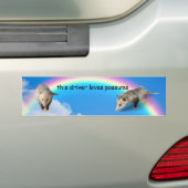 Deze chauffeur houdt van Possums - Grappige bumper Bumpersticker (Op auto)