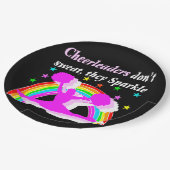 DEZE CHEERLEADER SPRANKELT DESIGN PAPIEREN BORDJE (Gekanteld)