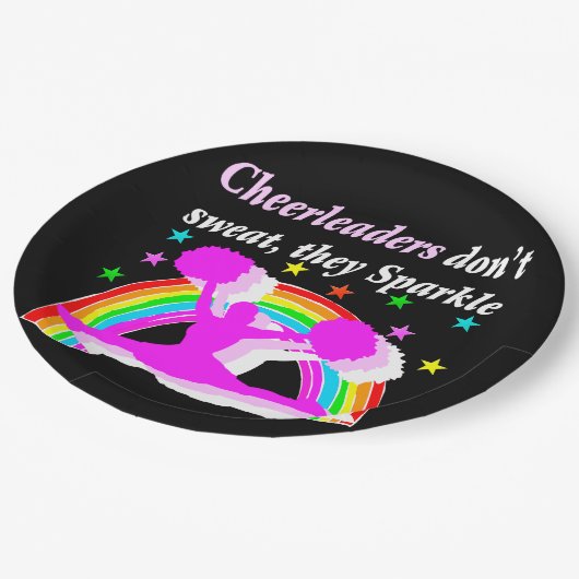 DEZE CHEERLEADER SPRANKELT DESIGN PAPIEREN BORDJE (Gekanteld)