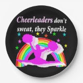 DEZE CHEERLEADER SPRANKELT DESIGN PAPIEREN BORDJE (Voorkant)
