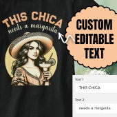 Deze chica heeft een margarita feestelijk feest no t-shirt