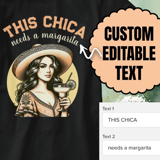 Deze chica heeft een margarita feestelijk feest no t-shirt